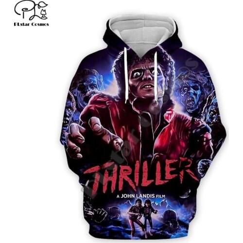 PLstar Cosmos PopStar King Singer Michael Jackson Hiphop Streetwear Pullover Unisex 3DPrint Zipper/Hoodies/Sweatshirt/Jacket s-9