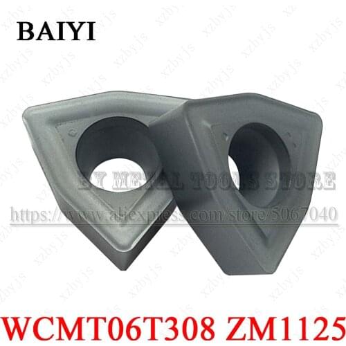 WCMT040208 WCMT050308 WCMT06T308 WCMT080412 ZM1125 U-Drill Carbide Insert CNC Turning tools Indexable blade for WC U Drill
