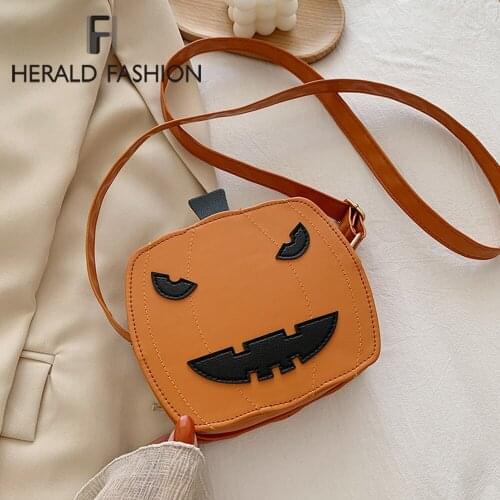 Halloween Pumpkin Women Bag Small Mini Flap Female Shoulder Bag Cute Cartoons Fashion Lady Messenger Crossbody Bag