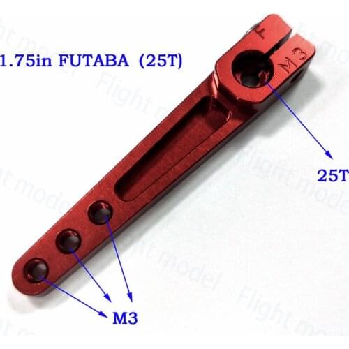 1pcs Aluminum Alloy RC Tool 7075 1.75" Alu Heavy Duty Servo Horn-Half Arm For Futaba HITEC M3