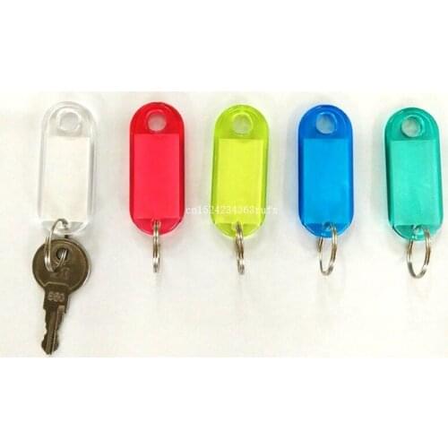 1000pcs Insert Photo Keyrings Key Card Number Blank Crystal Rectangle Keychains Luggage Tag Free Shipping