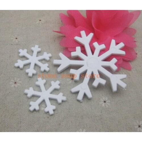 12/20pcs Plastic Snowflakes white/golden/silver Christmas decoration craft Diy accessories 3.3/6.5cm