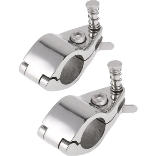 2pcs Boat Cover/ Canopy Fitting, 316 Stainless Steel 22mm/ 7/8inch Tube Clamp