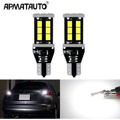 2pcs T15 led 921 920 912 W16W LED Bulb Car Clearance Light Super Bright Backup Reverse Lights for Nissan Juke 2011-2015