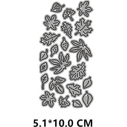 2021 New Flowers And Leaves Cutting Dies DIY Scrapbooking Embossing Paper Photo Frame Stamps Crafts Template Mould Stencils