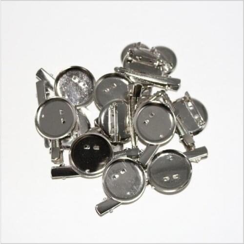 30 mm100 pcs/lot DIY Brooch Base Dual Brooch Back Base With Clip And Safety Pin Use For Brooch And Hair Jewelry CPAM Free Ship
