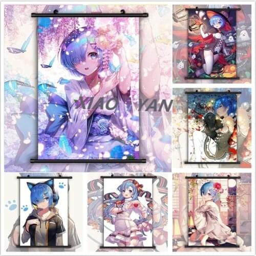 Diamond Painting Animation Poster Re Zero Rem5D Diamond Embroidered Diamond Embroidery Full Cross Stitch Kits for Home Decor