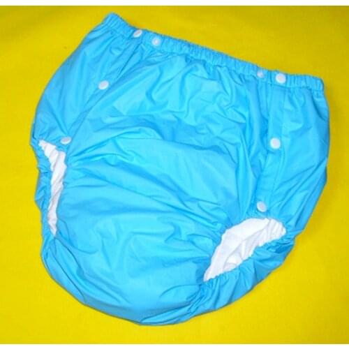 Free Shipping FUUBUU2043-Blue-XXL PVC/ Adult Diaper/ incontinence pants/Adult baby ABDLL
