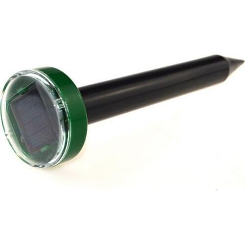 By dhl 200pcs high quality Eco-Friendly Solar Power Ultrasonic Gopher Mole Snake Mouse Pest Reject Repeller Control