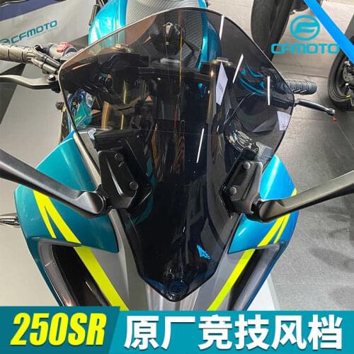 For Cfmoto 250sr Competitive Windshield Motorcycle Cf250-6 Heightening and Widening Front Windshield Modification Accessories
