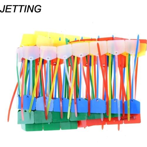 JETTING 100pcs/lot High quality Network cable identification Mark Signs ties Nylon straps label tag tie Wholesale