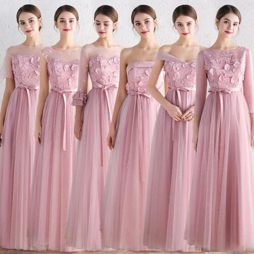 Beauty Emily elegant wedding party dress Bridesmaids dresses custom a-line Bridesmaid gowns birthday Party gowns Vestido
