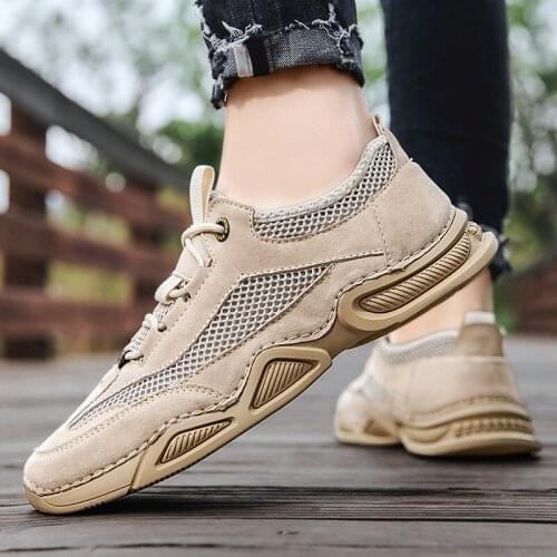 New Slip-On Comfortable Casual Mens Shoes Summer Mesh Shoes Men Sneakers Plus Size Lightweight Breathable Walking Footweareg65