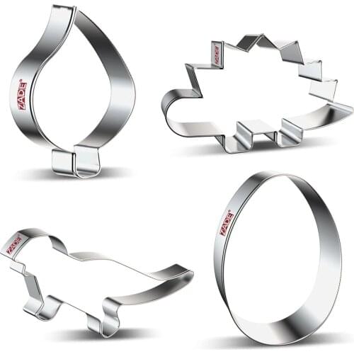 ZADE Dinosaur Cookie Cutter for Biscuit Fondant Dinosaur Tyrannosaurus Cookie Cutter - Stainless Steel