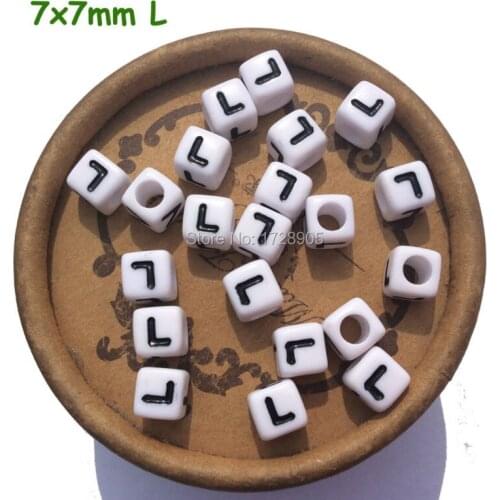 Letter Beads for Jewelry Making 100pcs 7mm Alphabet Bead Spacer Bead Separate Letter beads for Kids Vowel Letter Beads
