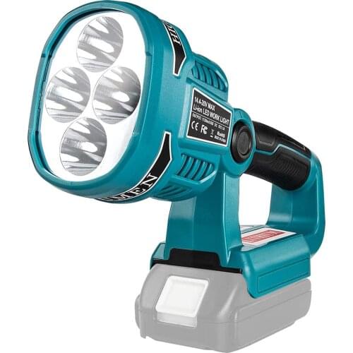 Portable Lanterns 4 Modes Work Light 12W 18V Cordless LED Lamp Flashlight with USB Outdoors Spotlight Light for Makita Battery