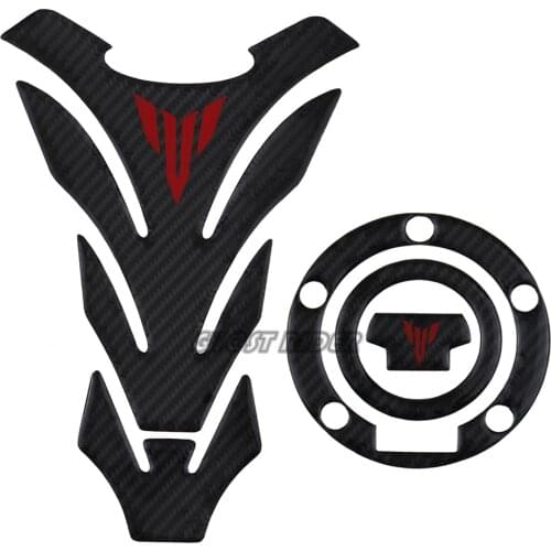 Motorcycle Carbon Fiber TankPad Protector Fuel Oil Cover Sticker fit for Yamaha MT-07 MT-09 FZ07 FZ09 MT07 MT09