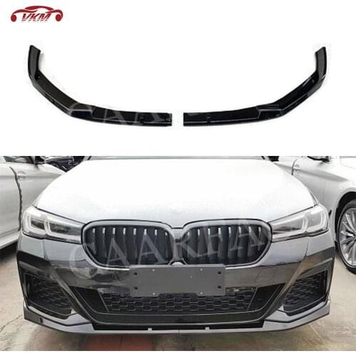 ABS Material Front Bumper Lip Chin Spoiler Car Accessorise For BMW 5 Series G30 G38 M Sport FD Style 2021 2022