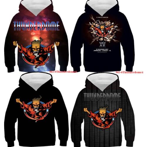 Hot Sale Thunderdome 3D Hoodie Boys/Girls Casual Fleece Sweatshirts Hardcore Wizard Print Men Clothing Casual Pullover Male