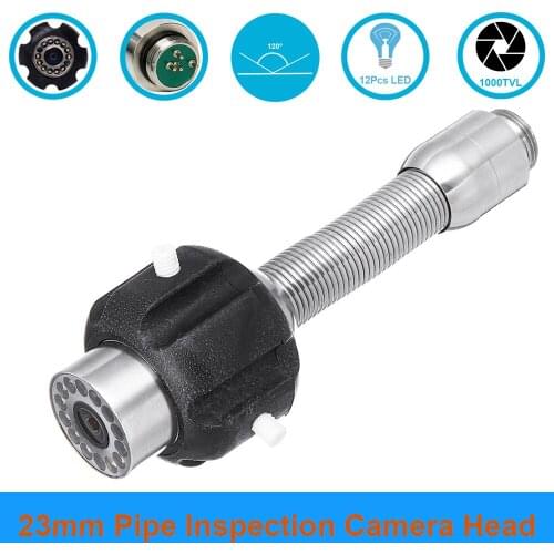 Waterproof 23mm Lens Drain Pipeline Inspection Replacement Camera with Protective Head Cover Screwdriver