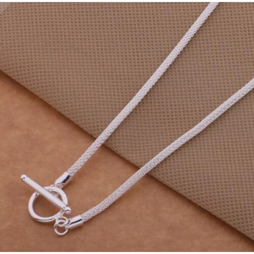 AN519 Wholesale silver plated Necklaces for women&men silver 925 jewelry fashion jewelry pendant /bjpakawa aulajlsa