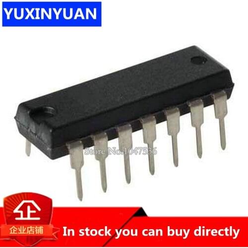 10PCS/LOT CD4093BE DIP14 CD4093 DIP 4093 DIP-14 4093BE new and original IC