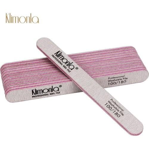 10Pcs/Lot Nail File 100/180 Professional Double-sided Buffers Manicure And Pedicure DIY Sandpaper Nail Art Tools Accessories