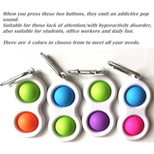 2Pcs/Set Mini Fidget Toy Silicone Flipping Board Toy Stress Relief Sensory Hand Brain Toy Kids Adults Fidget Toy