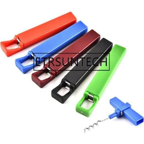 200pcs Wine Bottle Opener Home Creative Simple Practical Red Wine Plastic Screwdriver Multi Function Corkscrew