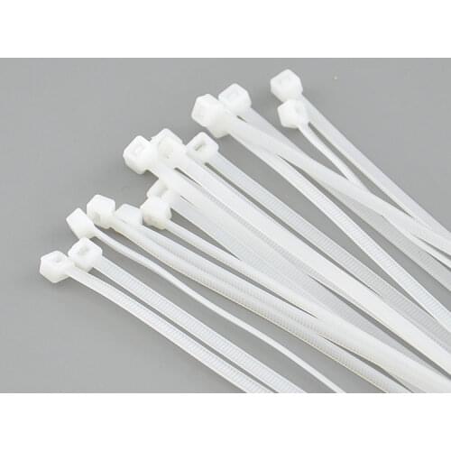 250pcs Nylon Cable Ties 5*300 Nylon Drawstring Self-Locking Cable Zip Tie Fasten Wire Wrap Strap White Black