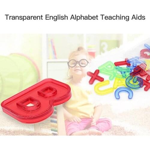 26 Alphabet Teaching Tool Transparent Letters Baby Intelligence Development Toy Children Learning Language Puzzle Montessori Toy