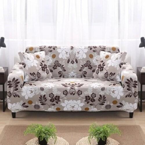 Colorful 1/2/3/4 Seater Sofa Cover Tight Wrap All-Inclusive Sectional Elastic Seat Couch Covers Slipcovers Christmas