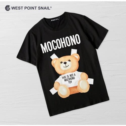 Men Women T-Shirts Tops Teddy Bear Cartoon Graphic T Shirt Summer Animal Print O-Neck Tee Casual Kawaii Short Sleeve Clothes