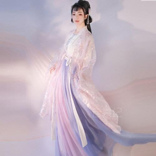 Chinese Folk Dance Fairy Dress Tang Dynasty Princess Cosplay Stage Wear Asian Traditional Women Hanfu Women Plus Size Costume