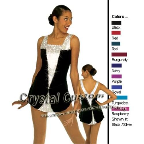 Beautiful Girls Ice Skating Dresses With Spandex Graceful New Brand Figure Skating Competition Dress Custom DR2678