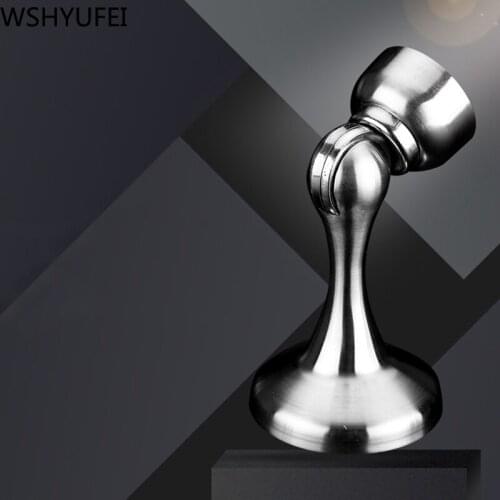 Stainless steel door top bathroom glass door bedroom room strong magnetic door knocker accessories hardware anti-theft buckle