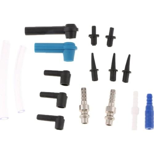 16pcs Car Brake System Fluid Connector Kit Oil Drained Quick Exchange Tool