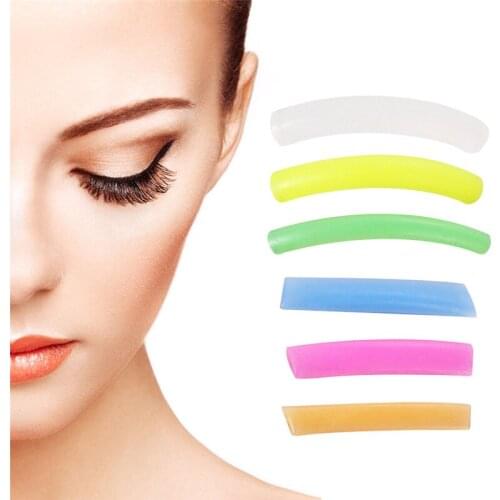 New 6pairs/bag Reusable Curl Eyelash Patches Lash Perm Rods Lift Stickers Makeup Tools Eye Lashes Beauty Tools