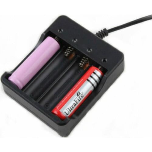 Portable 18650 Charger 4 Slot 18650 Four Charger 4.2v Smart Flashlight Lithium Battery Charger US Regulation European Regulation