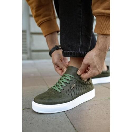 Knack Daily Casual Shoes Khaki Color Casual Everyday Use Non-Leather Casual Shoes Stylish Trend Adult Male Shoes 011