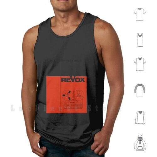 Revox Manual Tank Tops Vest Sleeveless Studio Engineer Tape Reel Hifi Recording 80s 70s Master Producer Swiss Switzerland