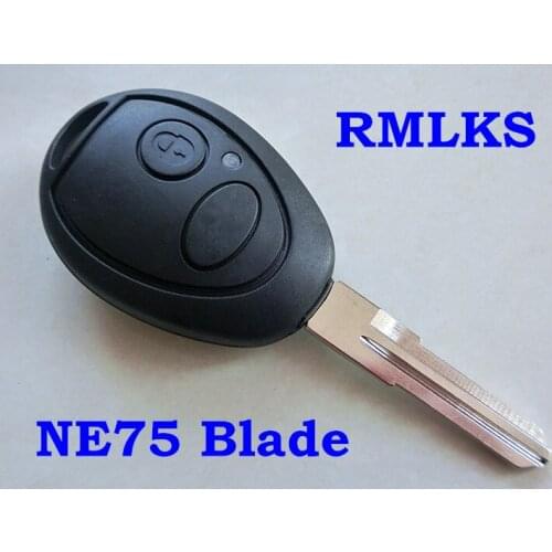RMLKS 2 Button Remote Car Key Shell Fob For Land Rover Discovery 1999-2004 Uncut NE75 Blade Auto Replacement Keyless Case Cover