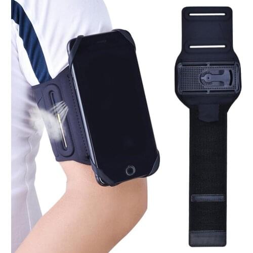Detachable 360 Rotatable Sports Armband Running Working Hiking Mobile Phone Holder Arm Sleeve Wrist Bag for iPhone Samsung