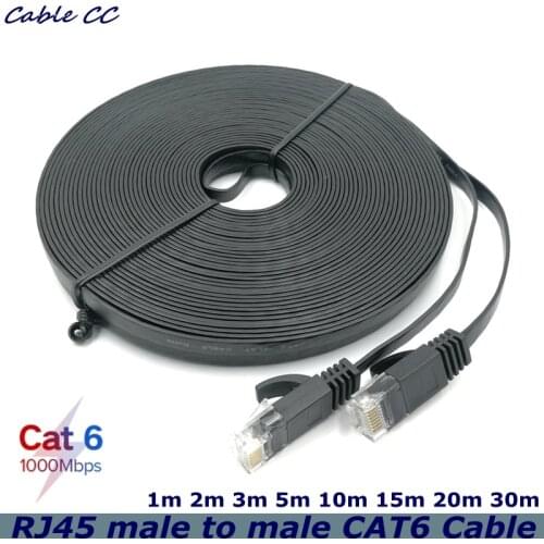 Ethernet network LAN cable flat UTP patch router interesting batch 6 category 1m / 3m / 5m / 10m / 15m / 20M 30m RJ45 CAT6 best