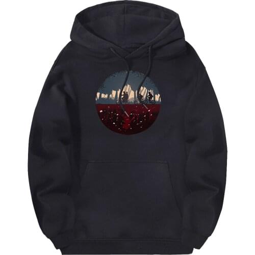 Casual Stranger Things Man Sweatshirt Hooded Harajuku Autumn Pullovers Hip Hop Clothes Male Solid Hoodies Black Supoleron Hombre