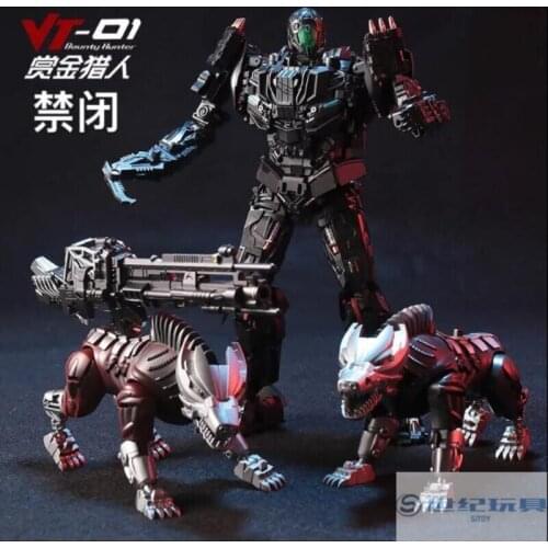 Transformers Toy VT01 Forbidden Closed Gold Version with Double Dog UT Car Robot Boy Model Movie Sports Car