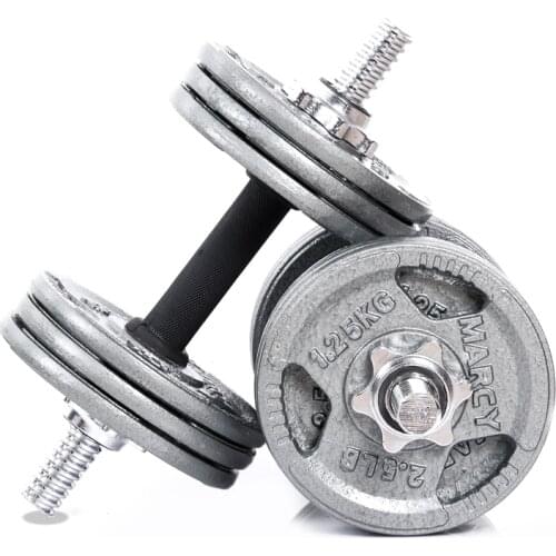 Fine three iron Shouzhua dumbbell paint dumbbell weight adjustable handbell 20 kg cast iron dumbbell
