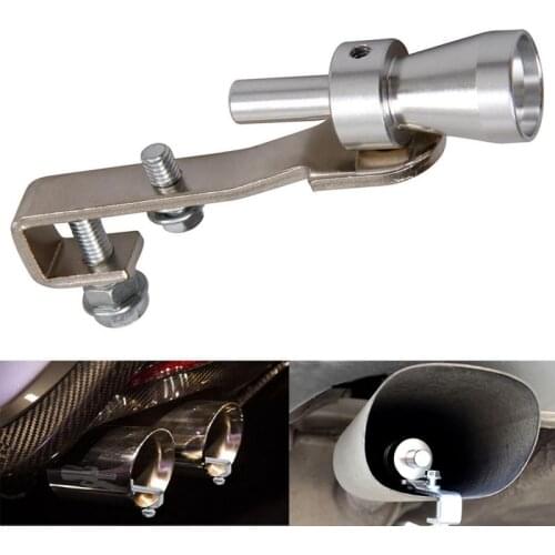 Universal Silver 18mm S Motorcycle Turbo Sound Whistle Modified Muffler Exhaust Pipe Blow Off Valve Car Styling Accessories