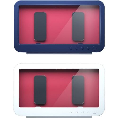 Bathroom Mobile Phone Holder Touch Screen Waterproof Shell Shower Sealing Storage Box Self-Adhesive Bracket Wall Mounted Stand