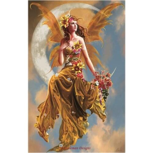 Embroidery Counted Cross Stitch Kits Needlework - Crafts 14 ct DMC Color DIY Arts Handmade Decor - Earth Moon